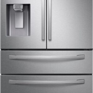 Samsung – 28  cu. ft. 4-Door French Door Refrigerator with FlexZone Drawer – Stainless steel